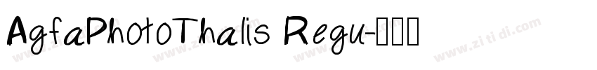 AgfaPhotoThalis Regu字体转换